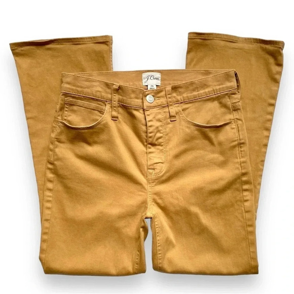 J.Crew 9” Garment-Dyed Billie Demi Boot Crop Pant - Picture 3 of 6